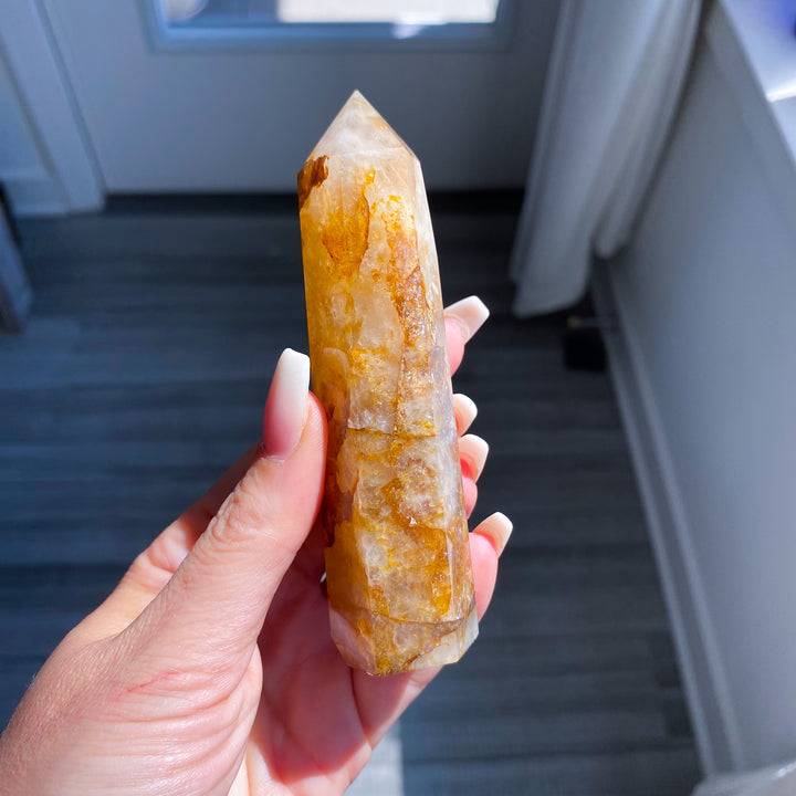 Orange Golden Healer Quartz Tower - Imperfect