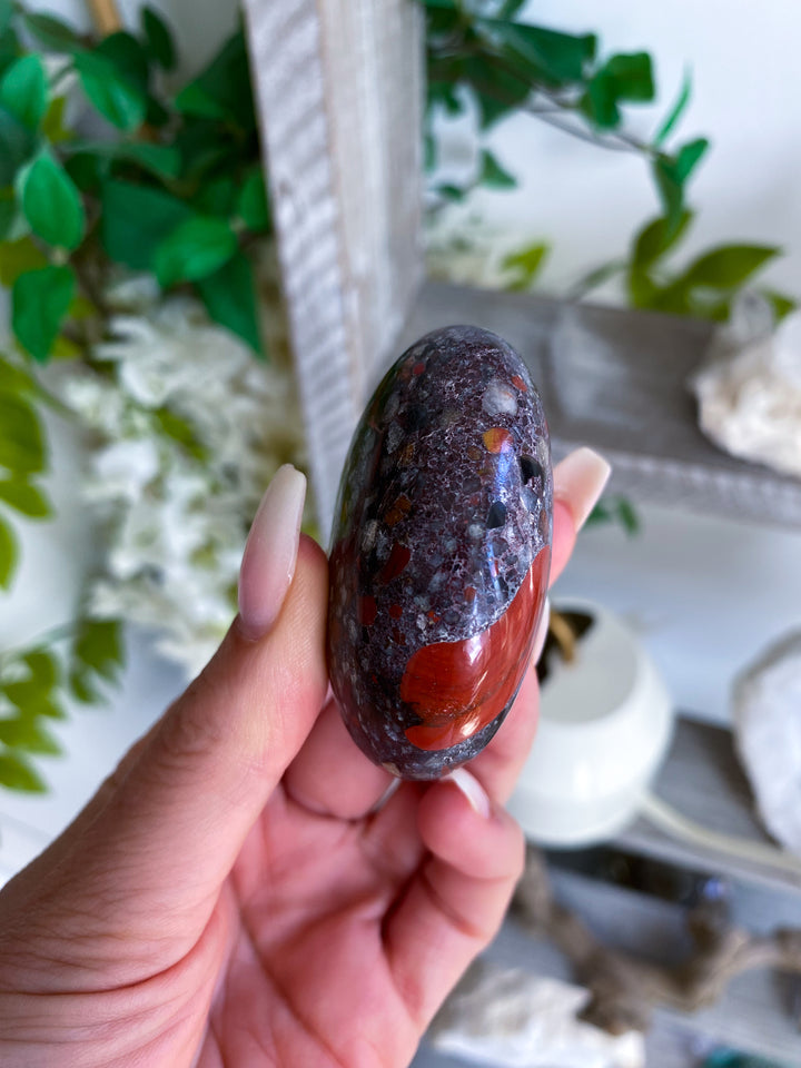 Conglomerate Jasper Palm Stone #3