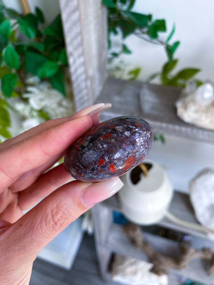 Conglomerate Jasper Palm Stone #3