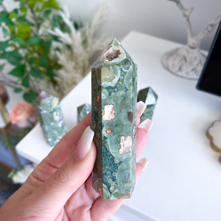 Rainforest Jasper Tower - Imperfect