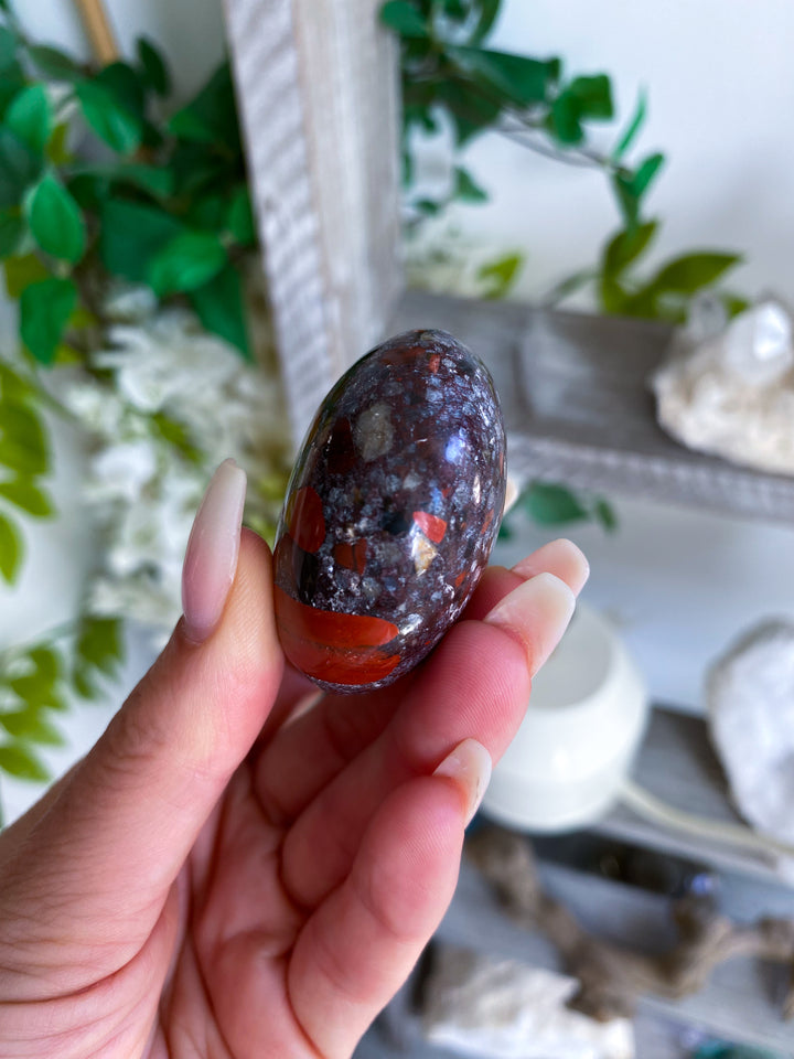 Conglomerate Jasper Palm Stone #3