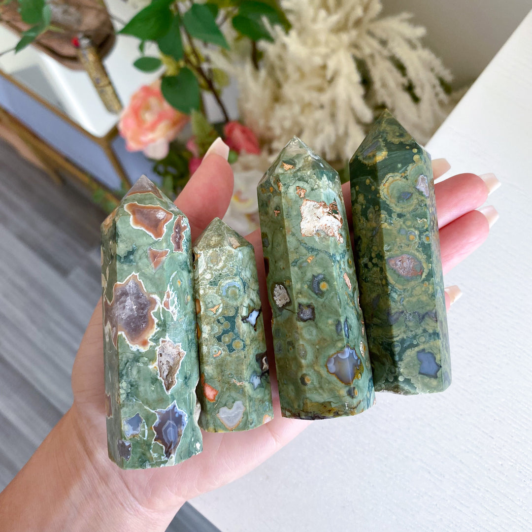 Rainforest Jasper Tower - Imperfect
