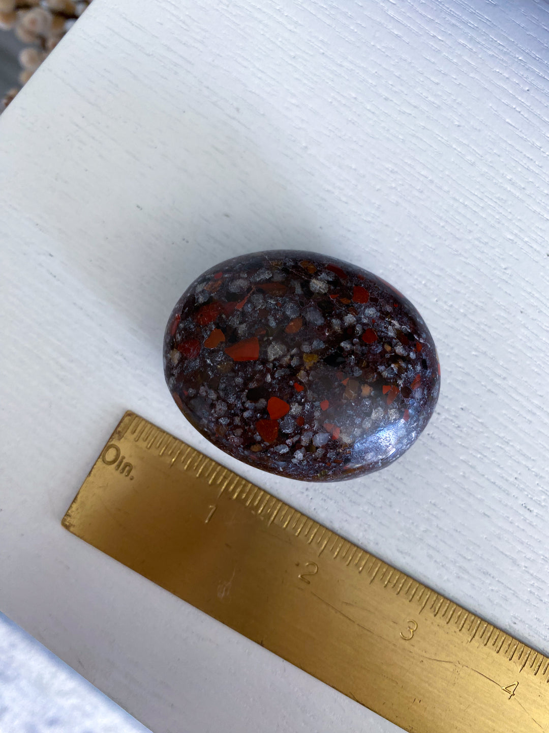Conglomerate Jasper Palm Stone #3