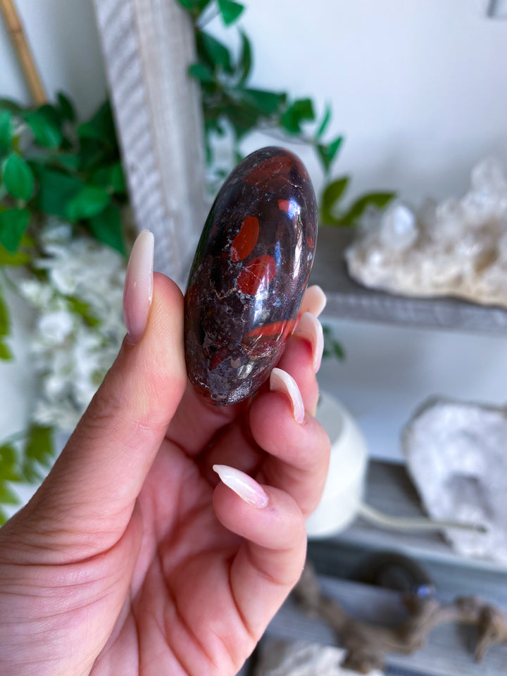 Conglomerate Jasper Palm Stone #1