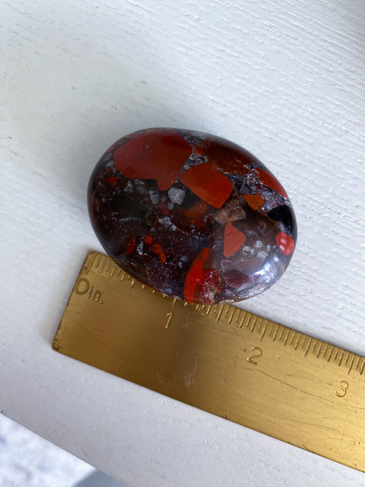 Conglomerate Jasper Palm Stone #1