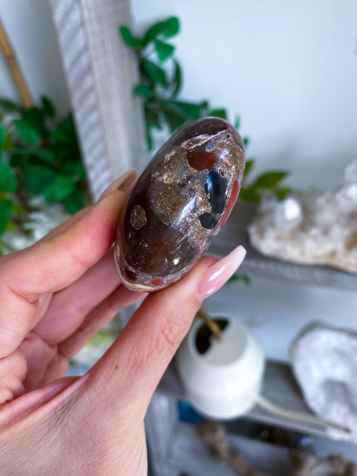 Conglomerate Jasper Palm Stone #2