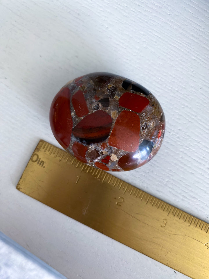 Conglomerate Jasper Palm Stone #2