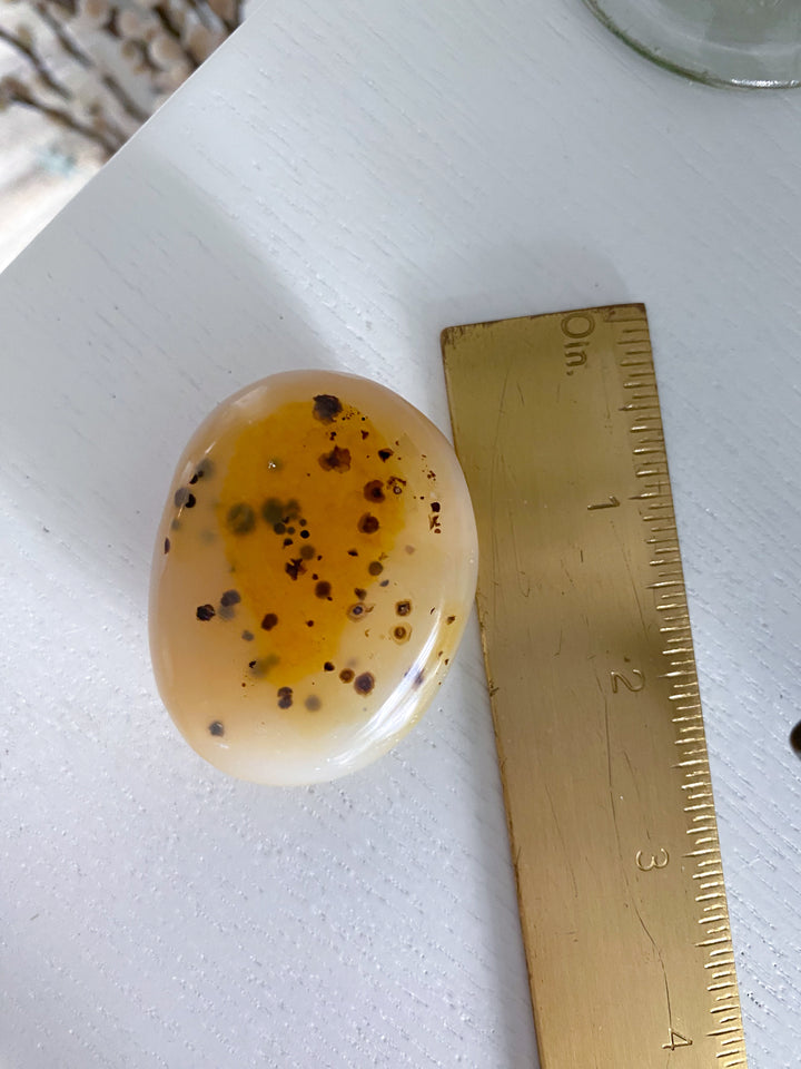 Grounding Agate Palm Stone