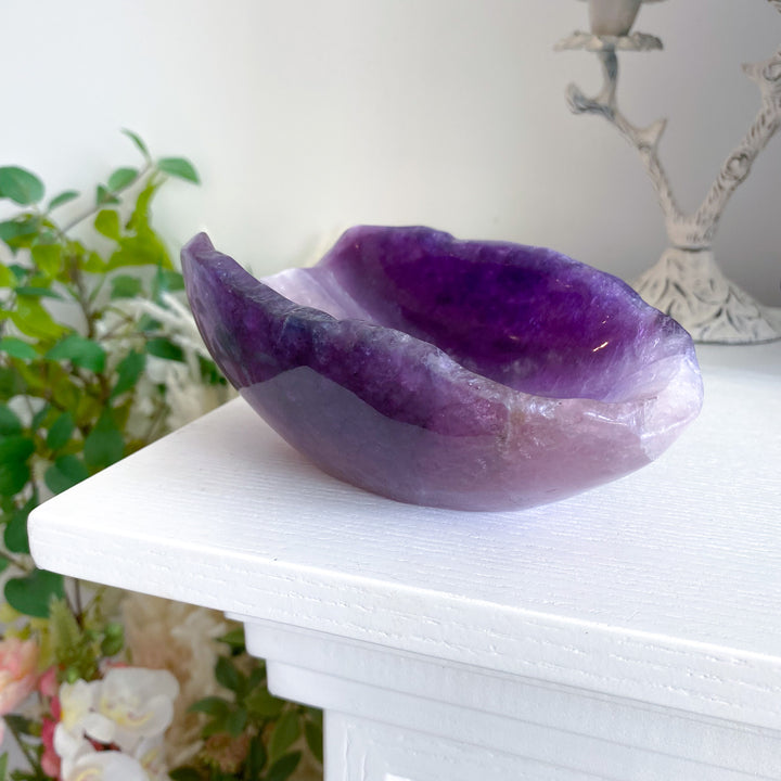 Large Purple Fluorite Bowl 1.11 lb