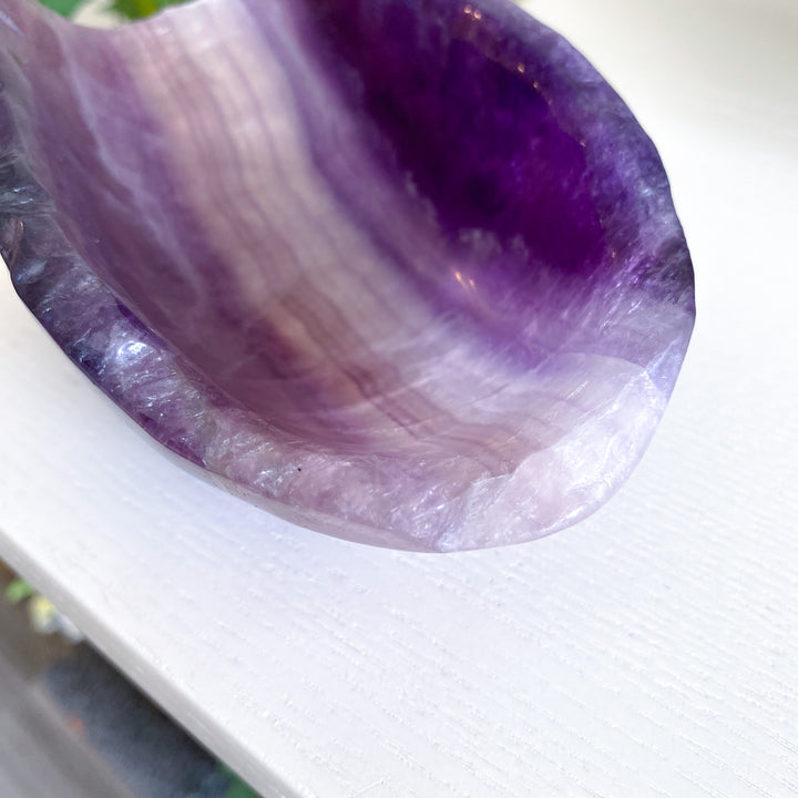 Large Purple Fluorite Bowl 1.11 lb