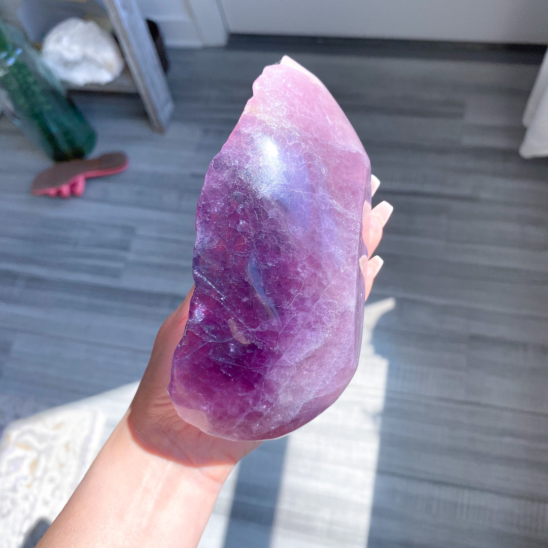 Large Purple Fluorite Bowl 1.11 lb
