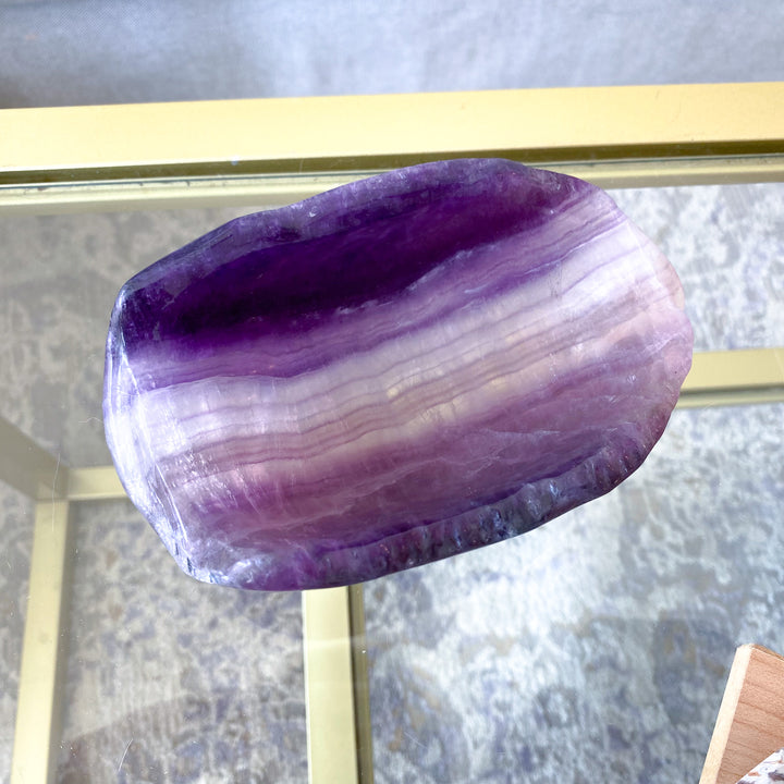 Large Purple Fluorite Bowl 1.11 lb