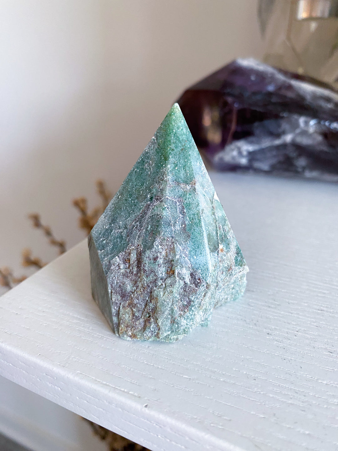 Dark Green Aventurine Top Polish Point #2
