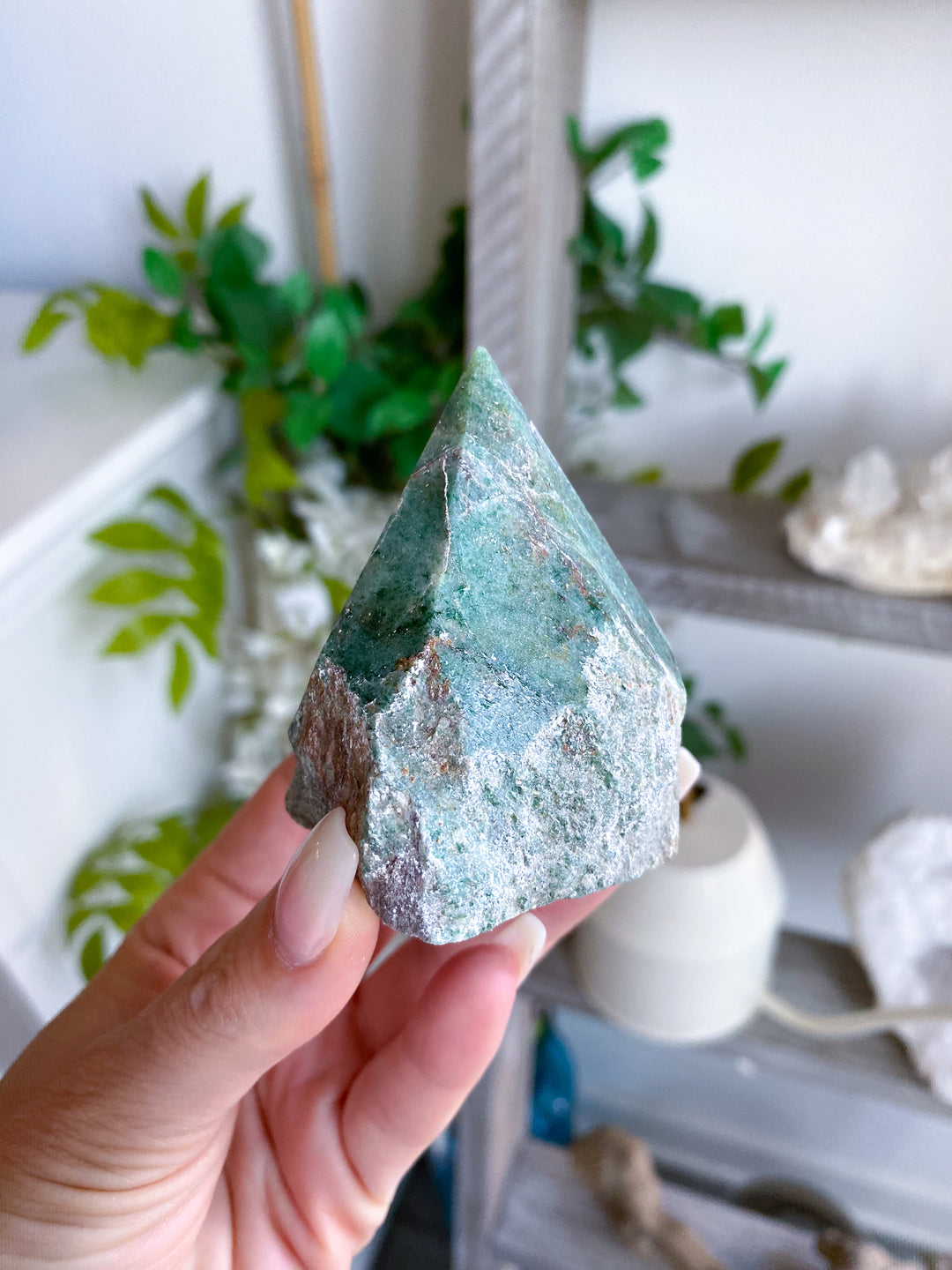 Dark Green Aventurine Top Polish Point #2