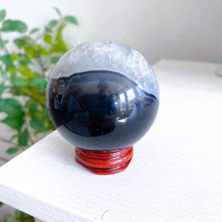 Black Agate Sphere 