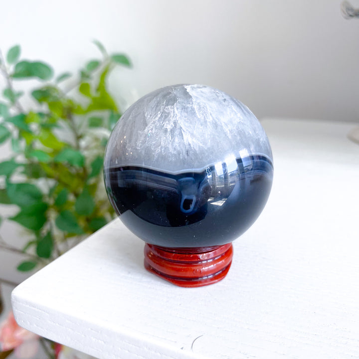 Black Agate Sphere 