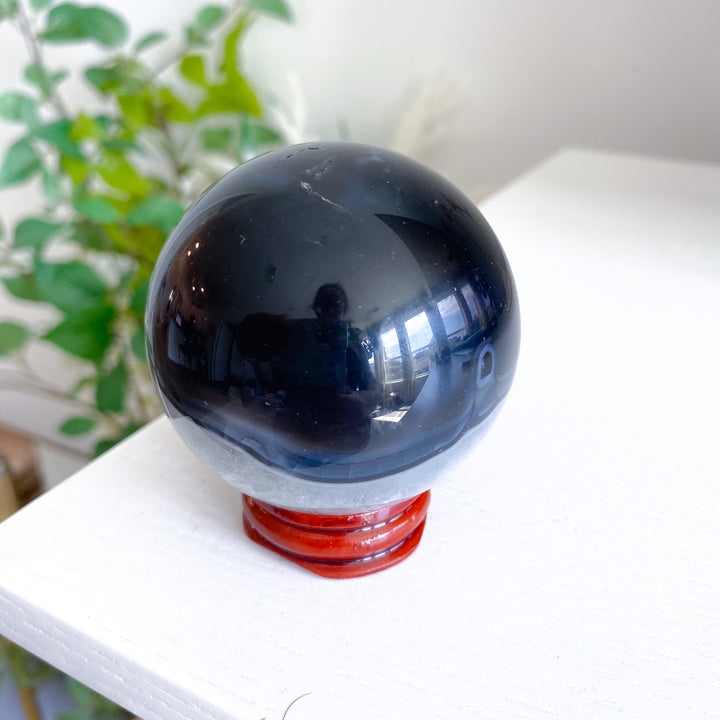 Black Agate Sphere 