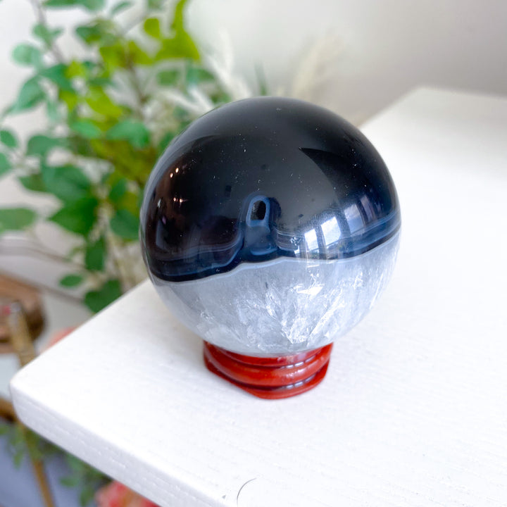 Black Agate Sphere 