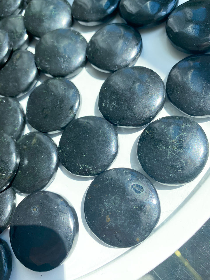 Black Tourmaline Coin