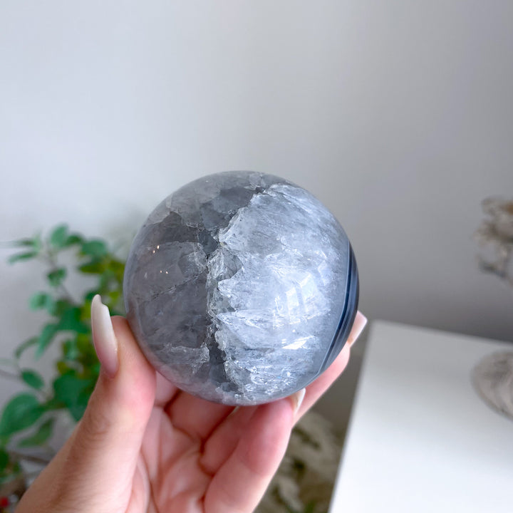 Black Agate Sphere 