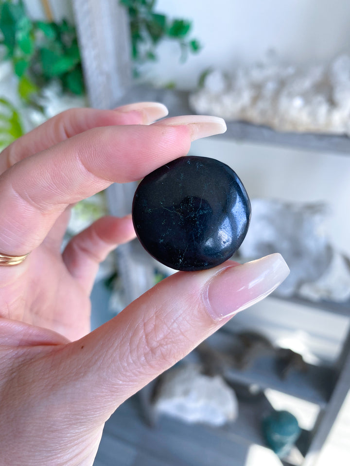 Black Tourmaline Coin