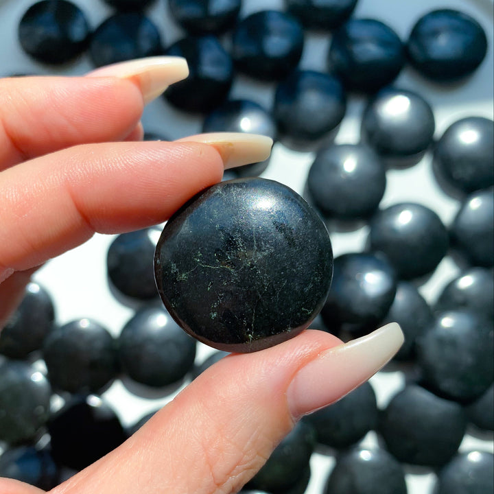 Black Tourmaline Coin