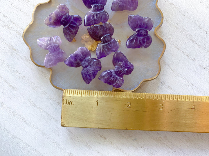 Amethyst Mini Butterfly Carving