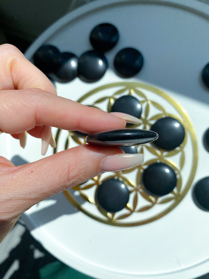 A Quality Black Jade Coin