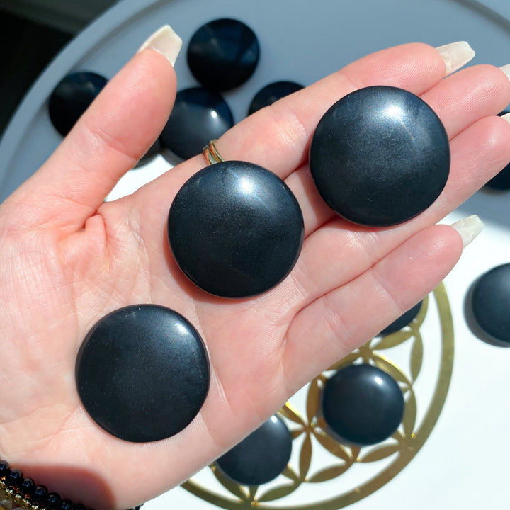 A Quality Black Jade Coin