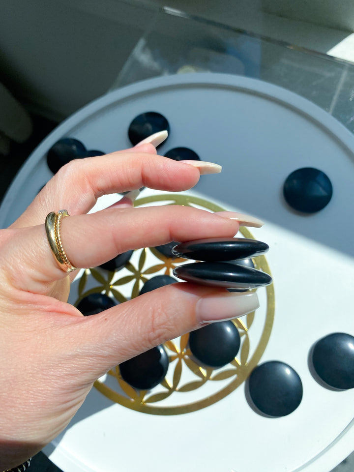 A Quality Black Jade Coin