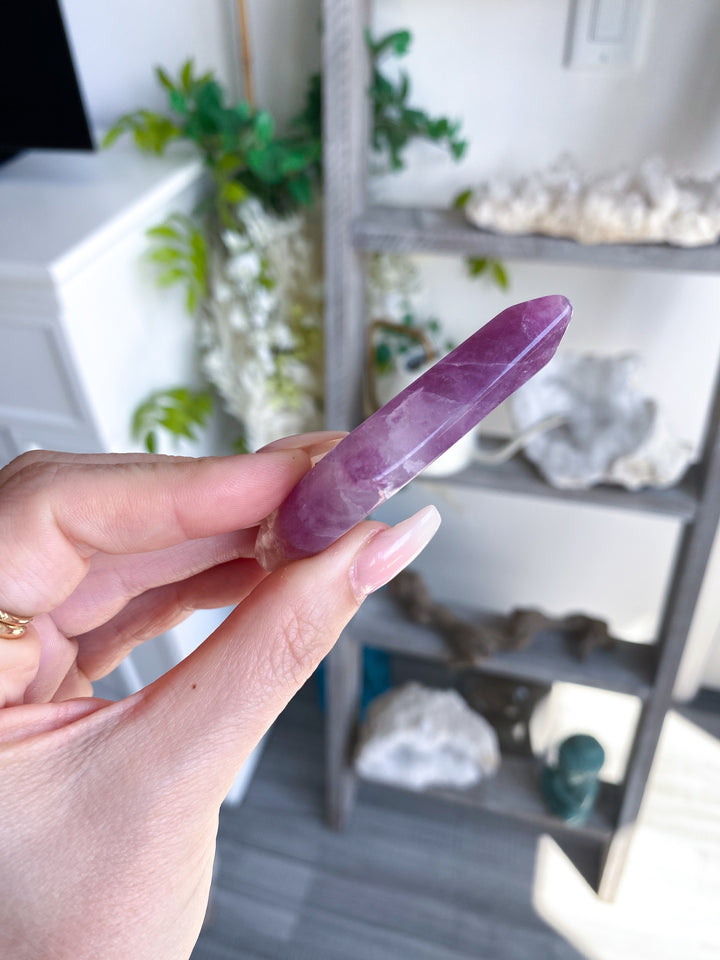 Purple Rainbow Fluorite Diamond