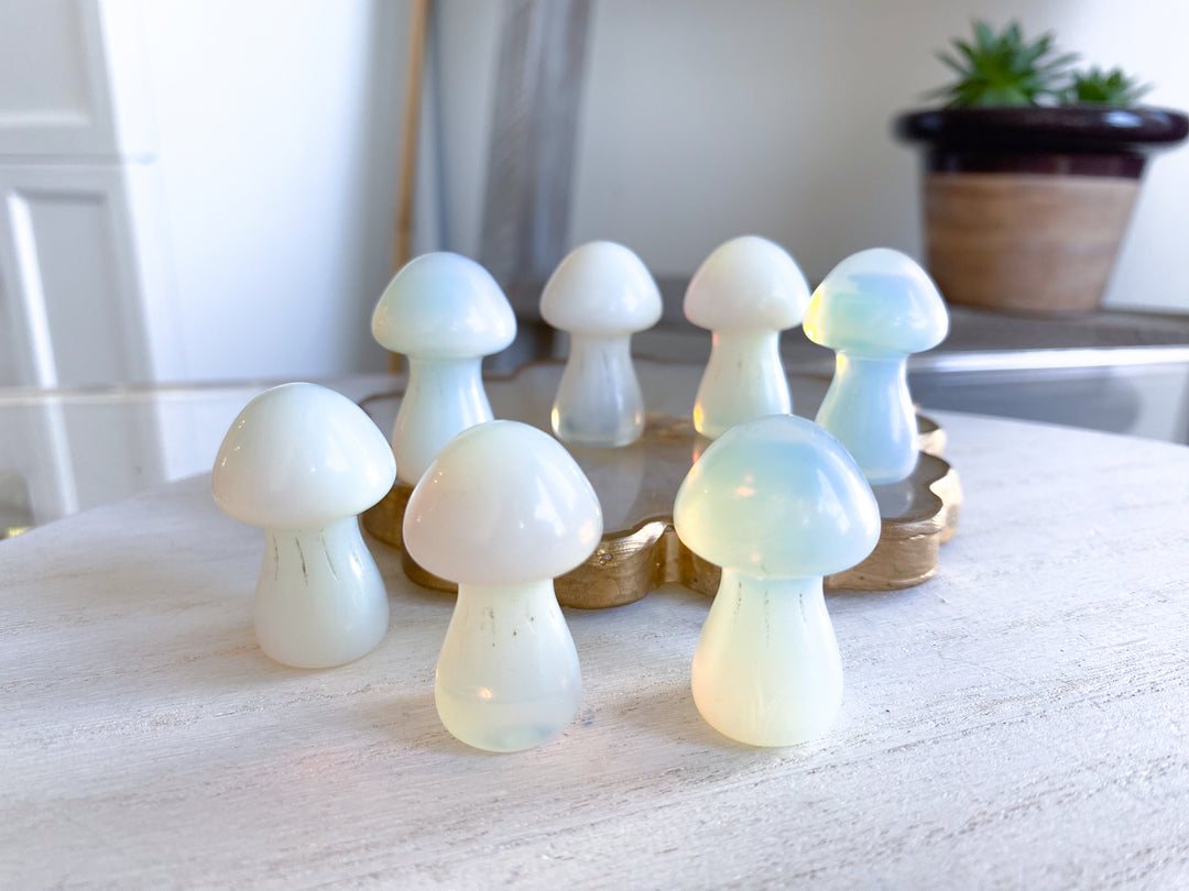 Cute Opalite Mushroom 1"