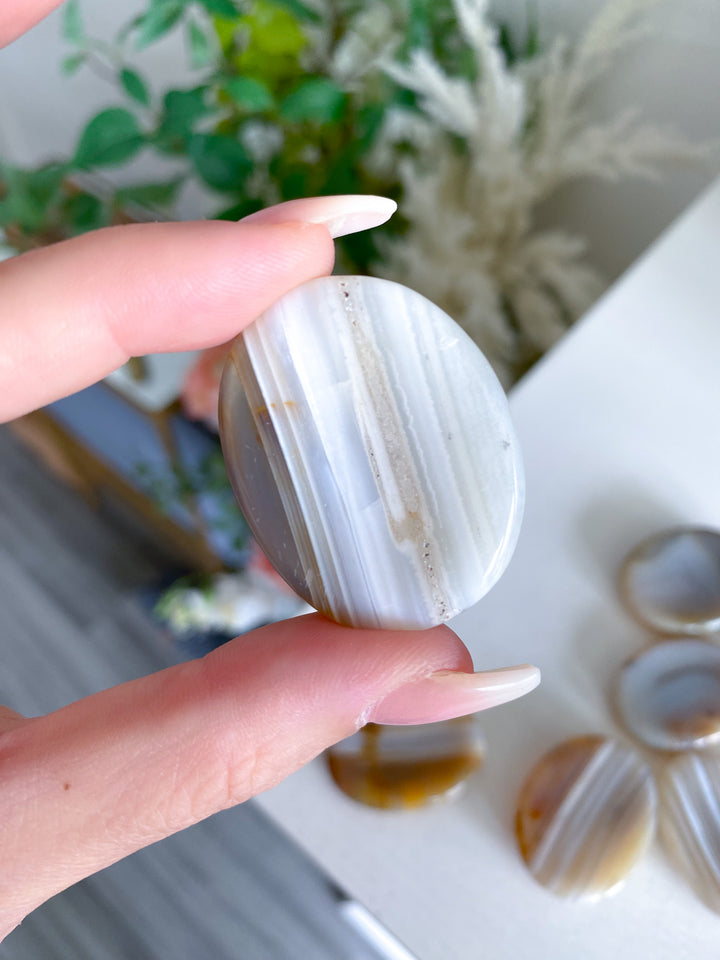 Banded Agate Worry Stone