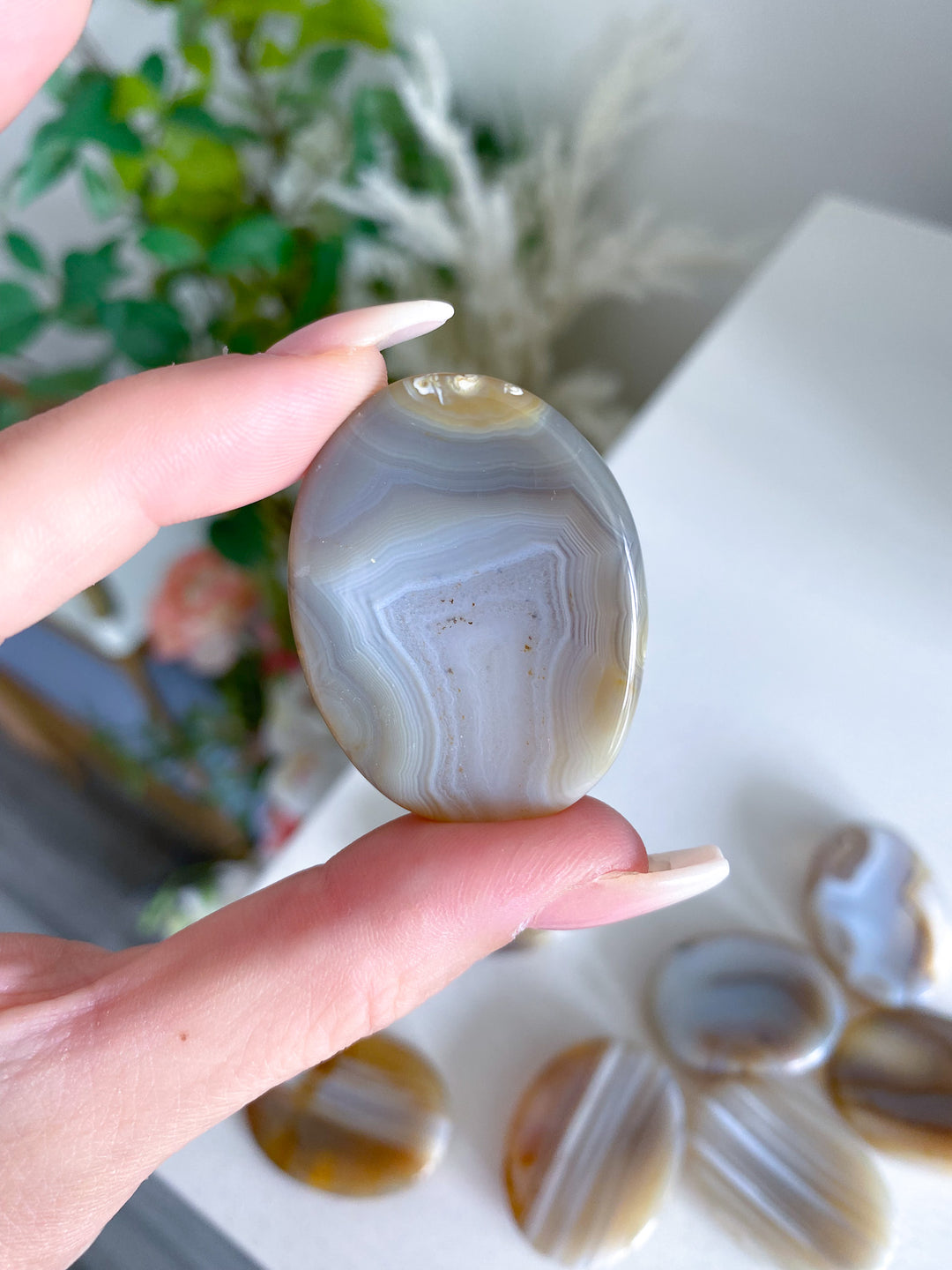 Banded Agate Worry Stone
