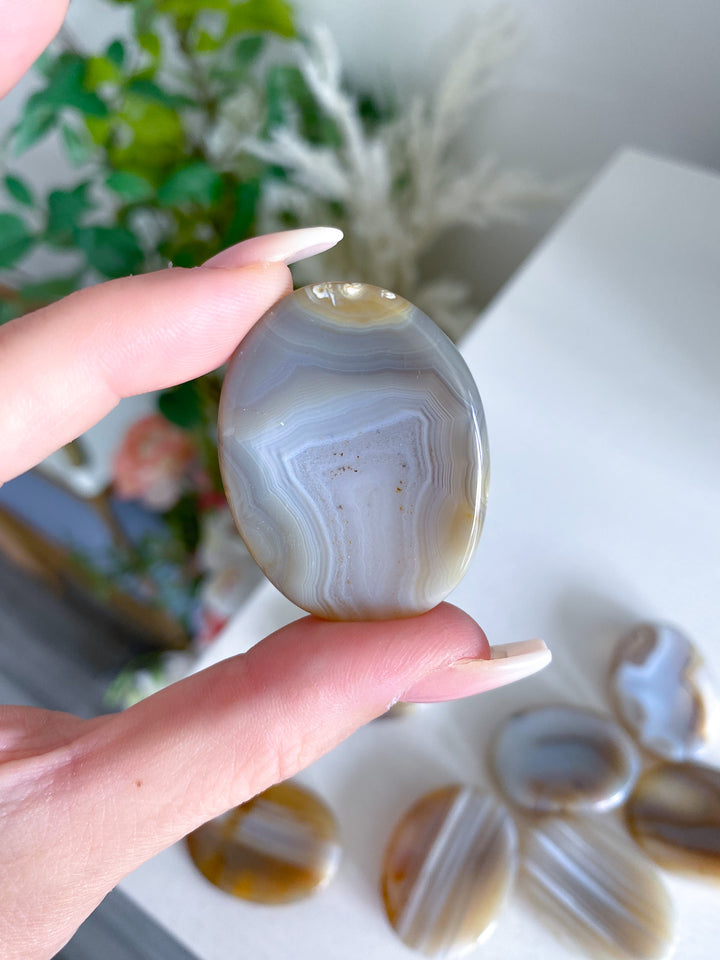 Banded Agate Worry Stone