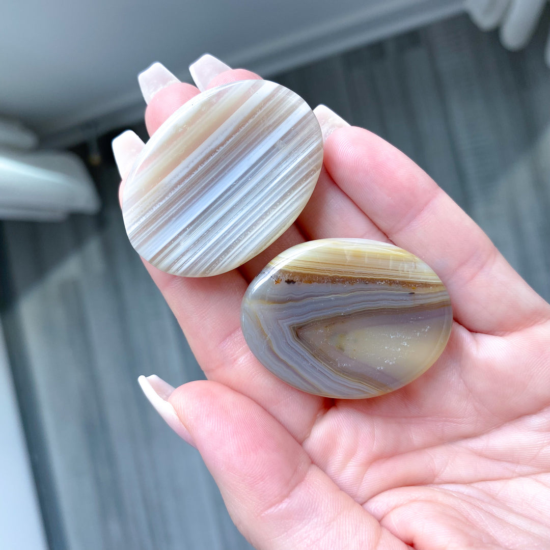 Banded Agate Worry Stone