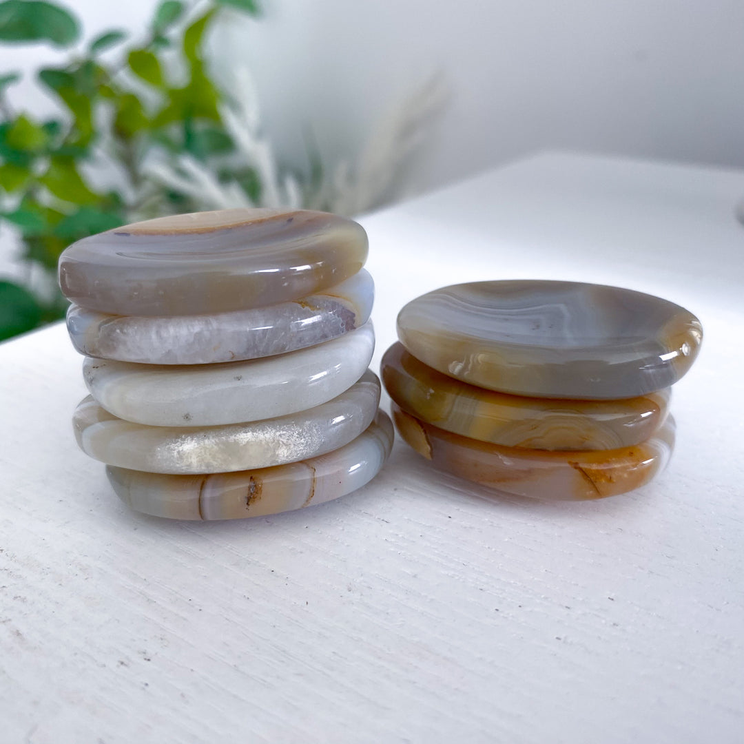 Banded Agate Worry Stone