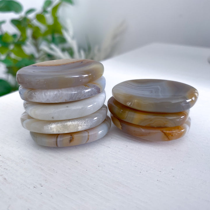 Banded Agate Worry Stone