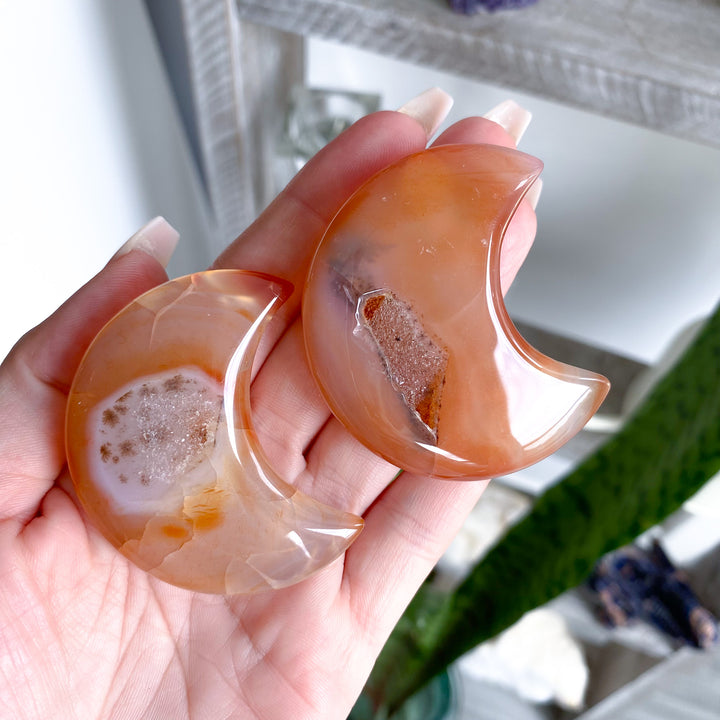 Choose Your Dendritic Carnelian Moon 2"