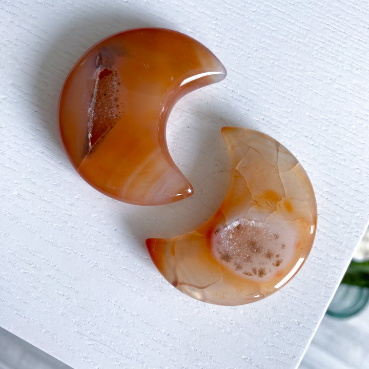 Choose Your Dendritic Carnelian Moon 2"