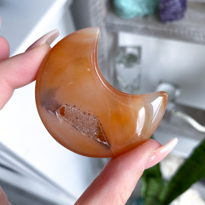 Choose Your Dendritic Carnelian Moon 2"