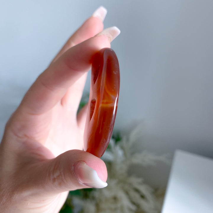 Carnelian Moon with Druse Portal 