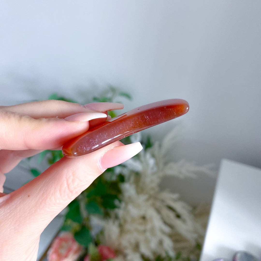Carnelian Moon with Druse Portal 