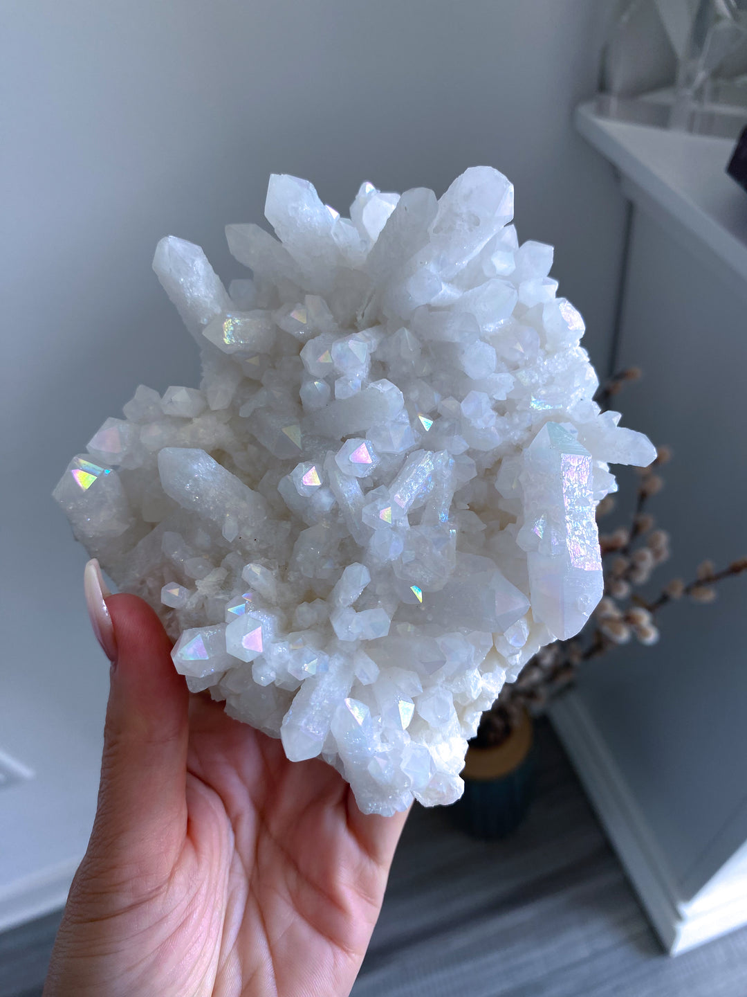 Super Sparkly Angel Aura Quartz Chunk #1