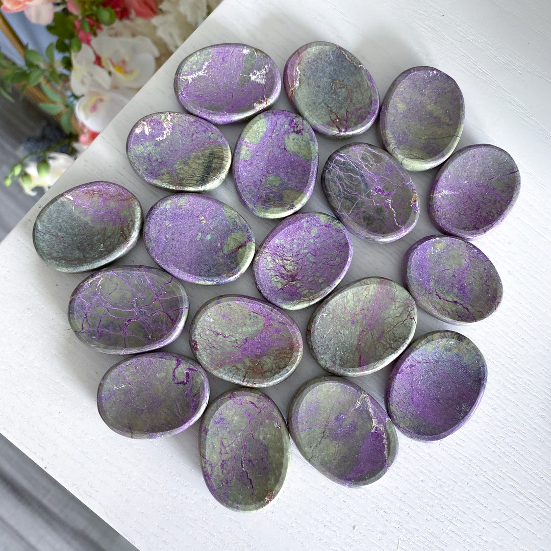Stichtite Worry Stone
