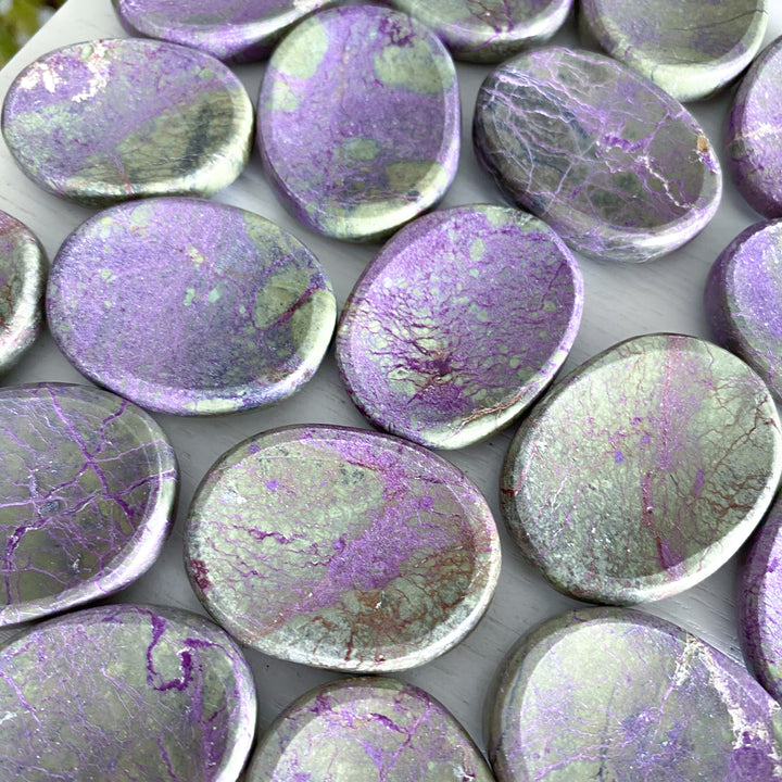 Stichtite Worry Stone
