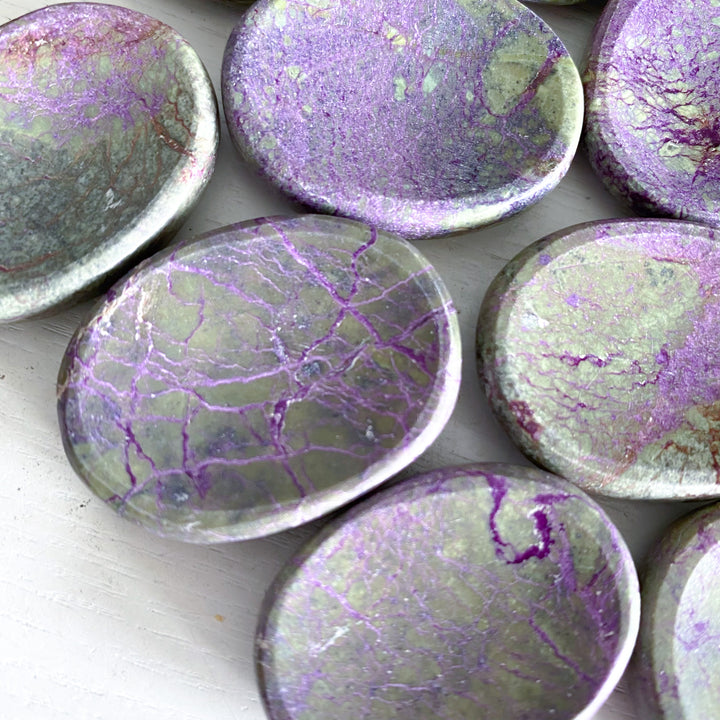 Stichtite Worry Stone
