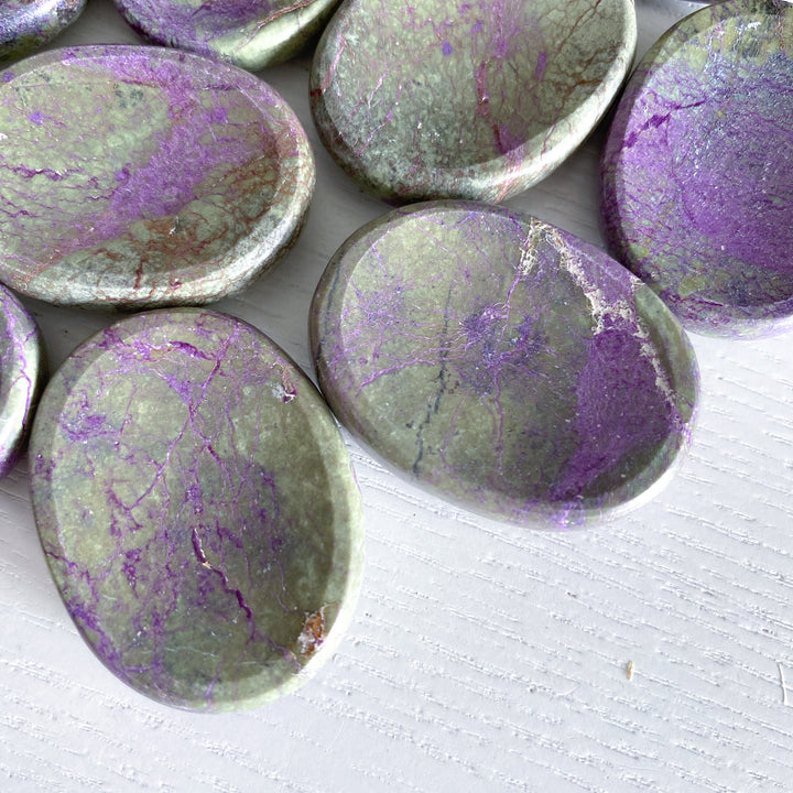 Stichtite Worry Stone