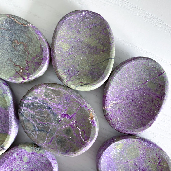 Stichtite Worry Stone