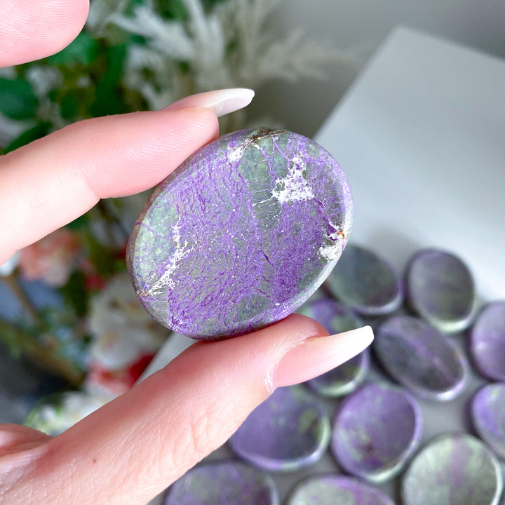 Stichtite Worry Stone